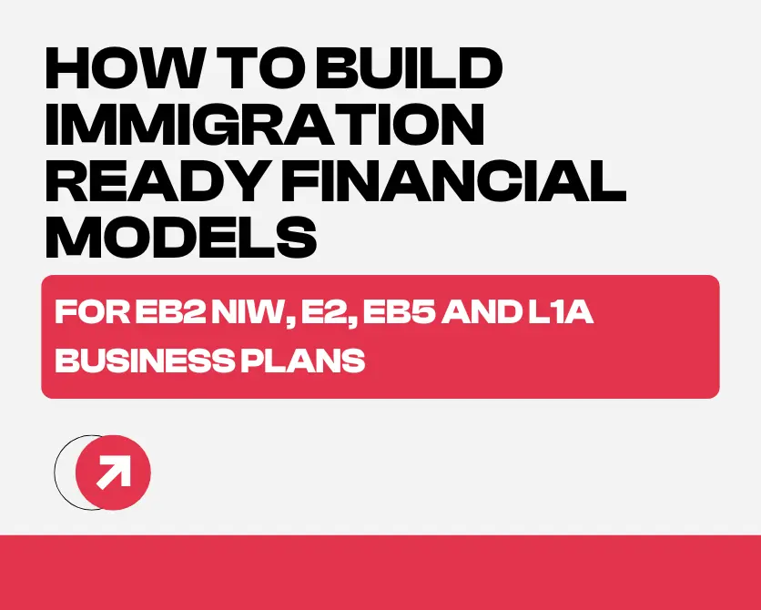 How to Build Immigration Ready Financial Models for EB2 NIW, E2, EB5 and L1A Business Plans