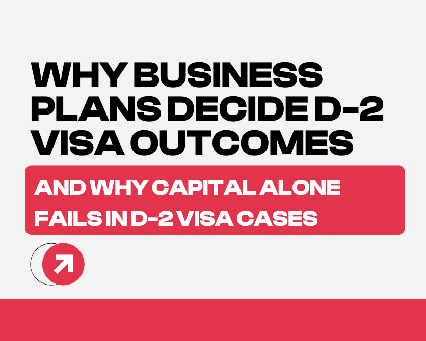 Why Business Plans Decide D-2 Visa Outcomes