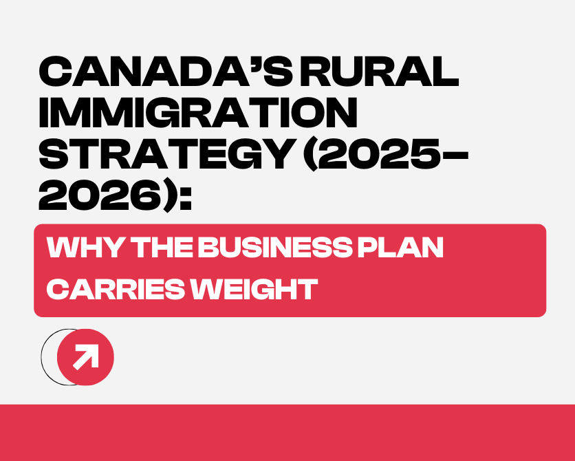 Canada’s Rural Immigration Strategy (2025–2026): Why the Business Plan Carries Weight